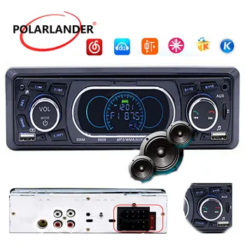 1 דין נגן MP3 רדיו במכונית השלט רחוק Autoradio 12V FM Bluetooth אודיו סטריאו SD TF USB AUX