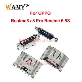 10-20Pcs מיקרו מטען USB טעינת מחבר עגינה המטען לשקע יציאת מחליף OPPO Realme3 / 3 Pro Realme 5 5S