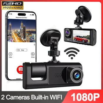 1080P Dvr המכונית WIFI Dash Cam עבור מכוניות מצלמה לרכב מקליט וידאו הקדמי בתוך המצלמה Dashcam קופסה שחורה לרכב Accsesories