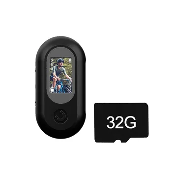 1080P Full HD Mini פעולה תנועת מצלמה מצלמה דיגיטלית DVR מקליט וידאו ספורט מצלמת וידאו עם כרטיס 32G-שחור