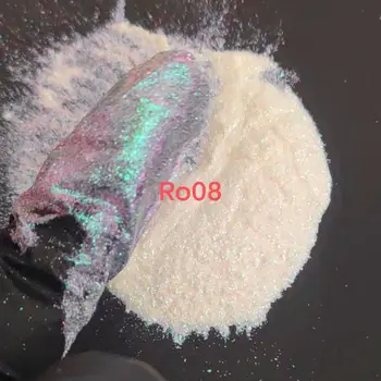 10g קוסמטיים סופר נצנוץ ססגוני צבע זיקית משתנה מיקה אבקת צלליות פיגמנט חופשי