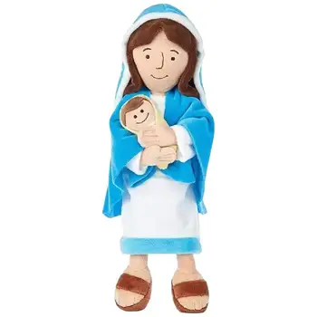 12.8 בישוע קטיפה בובה ברכה הבתולה מרי ממולאים בפלאש ישו התינוק כרית ילדים מתנה דתי נוצרי קישוט