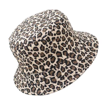 1PC הקיץ יוניסקס נמר תבנית דייג כובע כותנה דלי כובע מתקפל טיפוס כובע רחוב ריקוד היפ-הופ בסגנון כמוסות