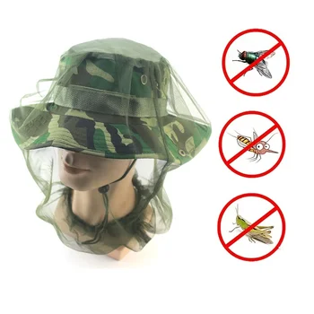 1Pcs דיג 360 מעלות יתוש רשת כובע להישאר מוגנים מפני יתושים עם זה לשימוש חוזר ונייד נגד יתושים הוד