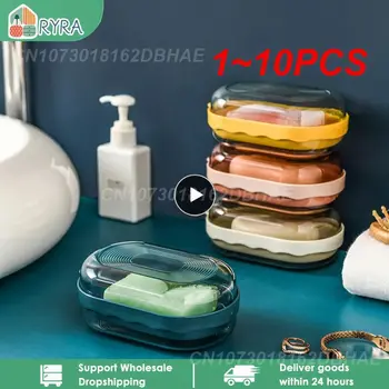 1~10PCS עמיד למים סבון כלים נייד מחזיק סבון מקרה ייבוש מהיר אטום סבון מיכל סבון תיבת לנסיעות, אמבטיה