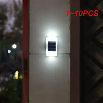 1~10PCS שמש אורות קיר חיצוני מנורה סולרית עמיד למים אנרגית שמש שמש רחוב אור על קישוט הגן
