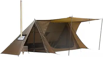 20 האולטרה מקלט אוהל חם עם תנור ג ' ק | שני ברזנט פולנים ושני מוטות לאוהל