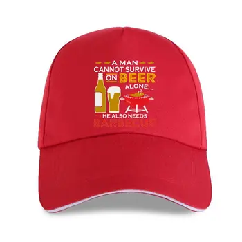 2022 אנשים חדשים מצחיק כובע בייסבול אופנה גבר יכול לשרוד על בירה לבד הוא גם צריך ברביקיו, בירה וברביקיו גרסה נשים t-s