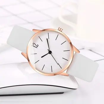 2022Women שחור לצפות חמה למכירה נשים מזדמנים קוורץ רצועת עור רצועת השעון האנלוגי שעון היד Relogio Feminino