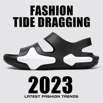 2023 הקיץ החלקה כפכפים עבה פלטפורמת נעלי EVA רך הבלעדי קל סנדלים ענן שקופיות נעלי נעלי אוהבי ההום