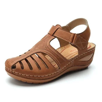 2023 נשים סנדלים חדש קיץ נעלי אישה פלוס עקבים סנדלים עבור פלחי נשי מזדמן גלדיאטור נעלי פלטפורמה