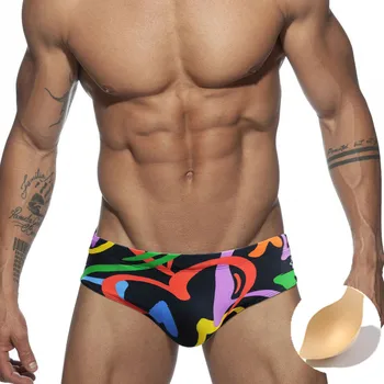 2023 צבעוניים, לבבות לדחוף את משטח בגדי גברים לשחות תחתונים סקסי ביקיני בגד ים גבר חליפת שחייה המטען חוף הגלישה אמבטיה ללבוש.