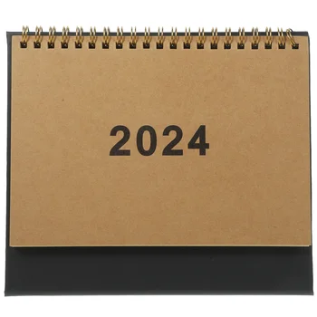 2024 לוח השנה שולחן קישוט עדין חודש לוחות שנה ביתיים התלמידים עומד המשרד לציין דקורטיביים לקישוט