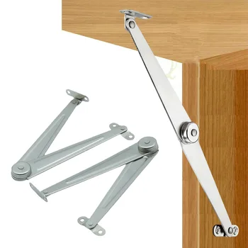 2Sets המכסה תמיכה צירי דלת ארון קיפול ציר המטבח בארון מיקום מוט להרים דש תמיכה רהיטים חומרה