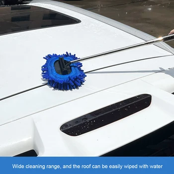 3 ב-1 השמשה הקדמית ניקוי כלי להארכה זמן לטפל לשטוף את המכונית כלי מיקרופייבר פנים אוטומטי זכוכית מגב המראה האחורית מגב