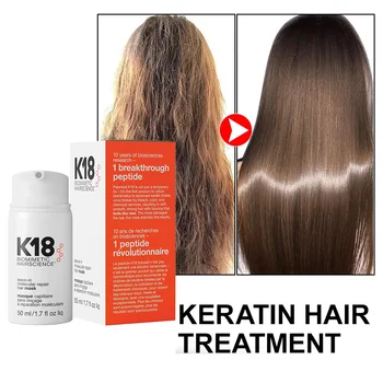 50ml K18 לעזוב-במולקולות תיקון מסכה לשיער נזק שחזור שיער רך עמוק תיקון קרטין & הקרקפת טיפול טיפוח שיער תנאי
