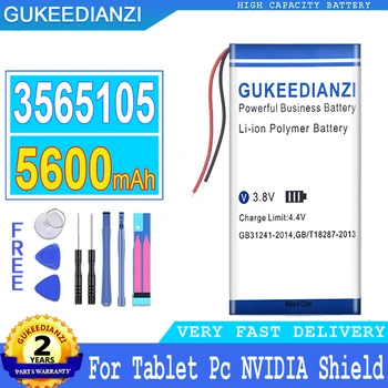 5600mAh GUKEEDIANZI סוללה 3565105 עבור NVIDIA Shield Tablet 23 LTE עבור Nvidiashield K1 8