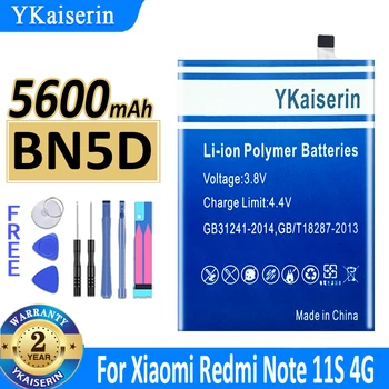 5600mAh YKaiserin סוללה BN5D Xiaomi Redmi הערה 11S 4G M4 Pro M4Pro 4G טלפון נייד Batteria