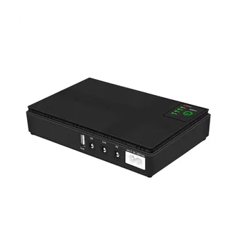 5V 9V 12V אספקת חשמל פסק מיני עליות USB סוללת גיבוי 10400MAh נתב WiFi טלוויזיה במעגל סגור(תקע אמריקאי)