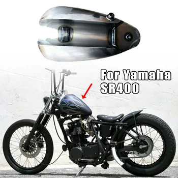7L גז דלק מיכל דלק עבור ימאהה SR400 אופנוע אופנוע עם כובע משובח בנזין שמן
