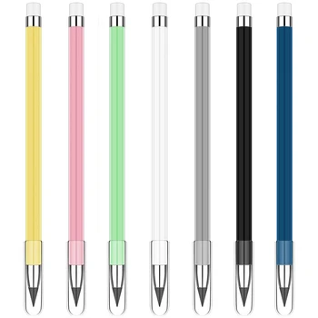 7Pcs נצח עיפרון ליבה בפני שחיקה לא קל לשבור עפרונות נייד להחלפה עט ציוד משרדי 7 צבעים
