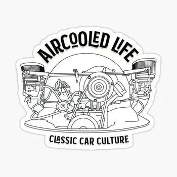 Aircooled החיים רכב קלאסי תרבות טיי 5PCS מדבקות לרכב על הקיר הדפס מצחיק אמנות מדבקות רקע החלון ילד מצויר נייד