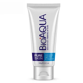BIOAQUA BeautyFacial תכשיר ניקוי טיפול באקנה חטט העור מנקה את הפנים פנים נקי נקי אקנה מסיר טיפול פנים ניקוי חדשים