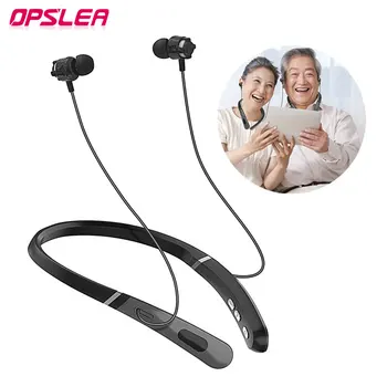 Bluetooth שמיעה נטענת אלחוטית Neckband שמיעה מתח גבוה צליל דיגיטלי מגבר קשישים לקות שמיעה אוזניות