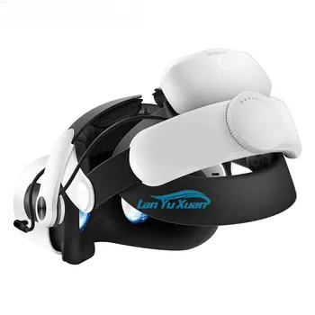 BOBOVR M2 Pro+ סוללה רצועת ראש על אוקולוס Quest 2 VR עילית הילה רצועה עם סוללה נוחות להתאמה עבור Meta Quest2 VR