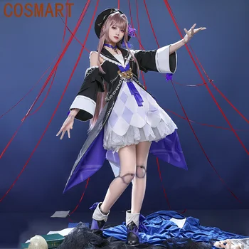 COSMART אנימה Honkai: כוכב רכבת Herta המשחק חליפה אלגנטית שמלה מקסימה המדים Cosplay תלבושות ליל כל הקדושים מסיבה תלבושת נשים