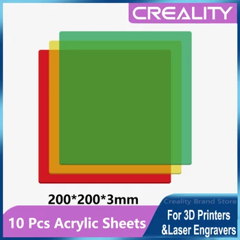 Creality 3 צבעים שקוף אקרילי 10pcs מתאים בז סדרת לייזר CO2 engravers המכונה DIY 3D מדפסות