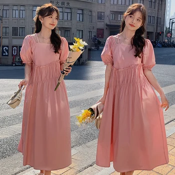 D46308# לידה שמלה קוריאנית שמלה נשים שמלת כותנה לידה