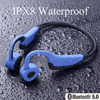 DDJ K7 IPX8 עמיד למים לשחות אלחוטית, אוזניות Bluetooth נגן MP3 אוזניות ספורט 8G זיכרון צלילה רץ עבור אנדרואיד Ios