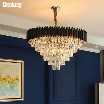 DEOLUXY מודרני נברשת קריסטל הסלון איכות גבוהה led קריסטל מנורת יוקרה לעיצוב הבית שרשרת תאורה