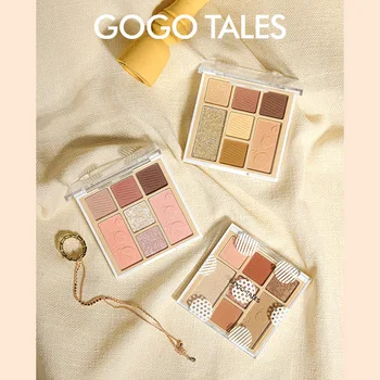 Gogotales בועת דוט Eyeshadow Palette מט Pearlescent צבע האדמה חלב תה