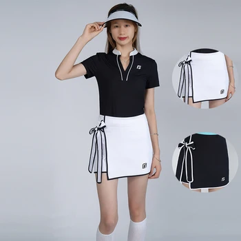 Golfist נשים מכנסיים קצרים גולף נשים לנשימה קשת קו חצאית ילדה גבוהה המותניים רזה Pantskirts סגנון קוריאני ספורט חצאית מכנסיים