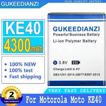 GUKEEDIANZI החלפת הסוללה 4300mAh KE40 עבור Motorola Moto KE 40 טלפון חכם Batteria במלאי + מספר מעקב