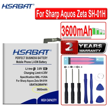 HSABAT 3600mAh UBATIA269AFN1 קיבולת גבוהה סוללה עבור Sharp Aquos זטה SH-01H SH-04H SH04H 506SH AQUOS P1 P1X