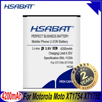 HSABAT HC40 4200mAh סוללה עבור Motorola Moto XT1754 XT1755 XT1758 M2998