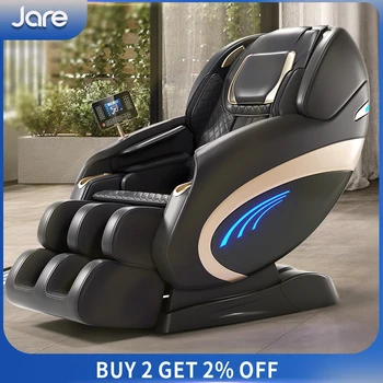 Jare K8 AI קול מתיחה להארכת הרגל אפס כבידה מחיר זול יותר, גוף מלא כריות אוויר, חימום הביתה להירגע SL מסלול כיסא עיסוי