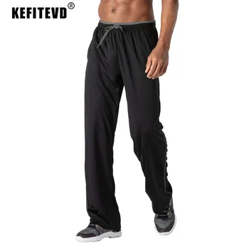 KEFITEVD גברים מכנסי טרנינג יבש מהירה רשת ספורט מכנסיים קלים כושר, אימון כושר מכנסיים אצן מכנסי ריצה Hommes