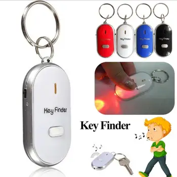 LED Smart Key Finder נשמע שליטה המעורר אנטי אבודה תג ילד שקית לחיות מחמד Locator למצוא מפתחות מחזיק מפתחות Tracker צבע אקראי