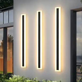 LED חיצוני וול אור מודרניים אטימות IP65 וילה מרפסת גן פטיו exterio מנורת קיר אטים לגשם מול דלת המוסך המנורה