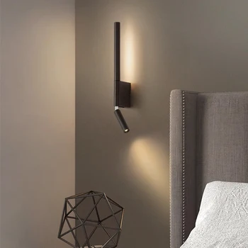 LED מנורת קיר קיר פנימי אור על קיר בעיצוב תאורה Led תאורה פנימית חדר עיצוב מנורות שולחן ליד המיטה בחדר השינה