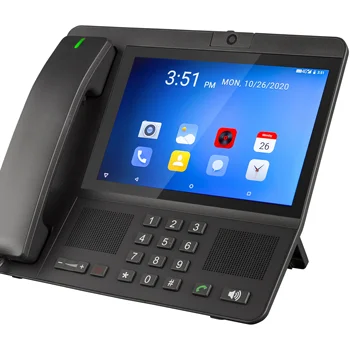 LS-830 4G LTE חכם אנדרואיד קבוע שולחן עבודה אלחוטי בטלפון 8 אינץ מסך הטלפון האלחוטי עם חזור WIFI BT ו-WIFI HOTSPOT