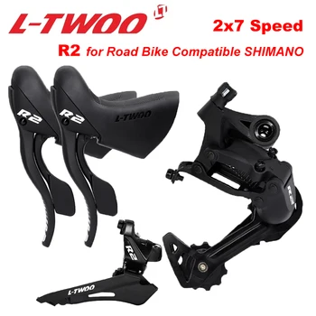 LTWOO R2 2X7 מהירות Derailleurs ערכת עבור אופני כביש מחלף בלם ידית 14s 14v אופניים Rear Derailleur Groupset תואם SHIMANO
