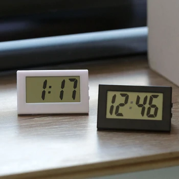Mini Lcd דיגיטלי שעון חדר השינה קטן פשוט אלקטרונית לצפות נייד הזקן מילה גדולה, שולחן תלמיד מבחן 