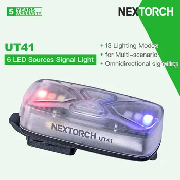 Nextorch UT41 רב-תכליתית נטענת אות אור עם אינפרא אדום, 6 אור-מקורות 13 מצבים, קל משקל,רב-תרחיש יישום