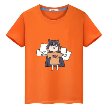 Ninomae Inanis טאקו חולצה Kawaii קריקטורה בנים ובנות חולצת טריקו 100% כותנה באיכות גבוהה רך חולצת טי קיץ מודפס גרפי