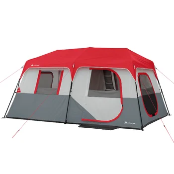 Ozark שביל 8-אדם מיידיות בקתת אוהל עם אורות LED אוהל המוסך אוהל חוף אוהל אוהלים חיצונית האולטרה